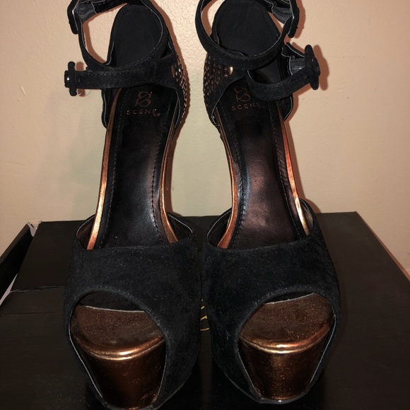 Strap Platform Heels - Picture 3 of 4